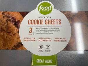 lot 160 image: 3 New Non-Stick Cookie Sheets