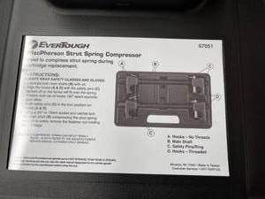 lot 88 image: Everstrong MacPhearson Strut Spring Compressor Kit