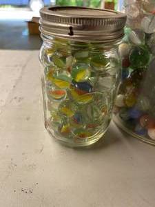 lot 181 image: Vintage Marbles in Two Jars