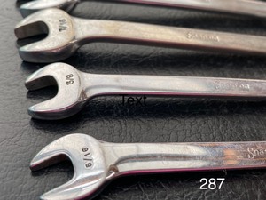 lot 287 image: (6) Piece Snap On Brand Wrenches