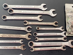 lot 297 image: (14) Craftsman Wrenches and Crowfoot Wrench Set