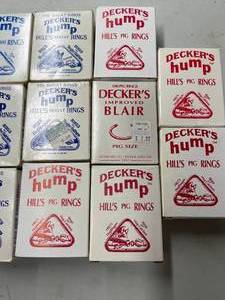 lot 414 image: Vintage Deckers Hump Shoat Rings