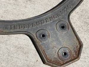 lot 425 image: Large Metal John Deere Bell