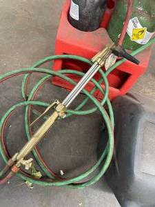 lot 443 image: 2 Welding Tanks, Welder and Welding Mask