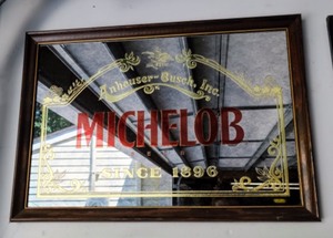 lot 266 image: Michelob Wall Mirror