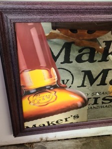 lot 270 image: Makers Mark Wall Mirror