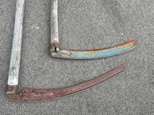 lot 482 image: 2 Vintage Wooden Sickles