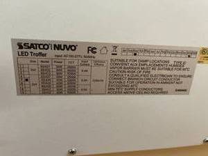 lot 579 image: Salco  Nuvo LED Troffer LED Ceiling Mount Light