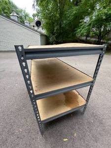 lot 588 image: Metal Garage Storage Table
