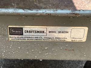 lot 618 image: Rolling Craftsman Tool Cart