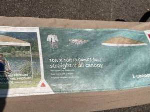 lot 641 image: Embark Folding 10 x 10 Canopy With Rolling Case