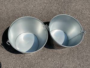 lot 653 image: 2 Metal Coors Light Ice  Beer Buckets