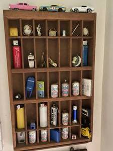 lot 700 image: Vintage Printers Tray With Assorted Items