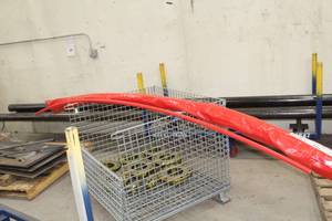 Lot of (7) Uponor AquaPEX Tubes Red 10-12Lx1D
