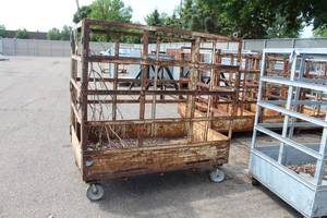 Industrial Metal Cart 72Lx44Wx75H