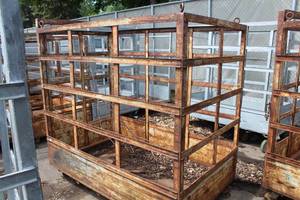 Industrial Metal Cart 72Lx44Wx75H