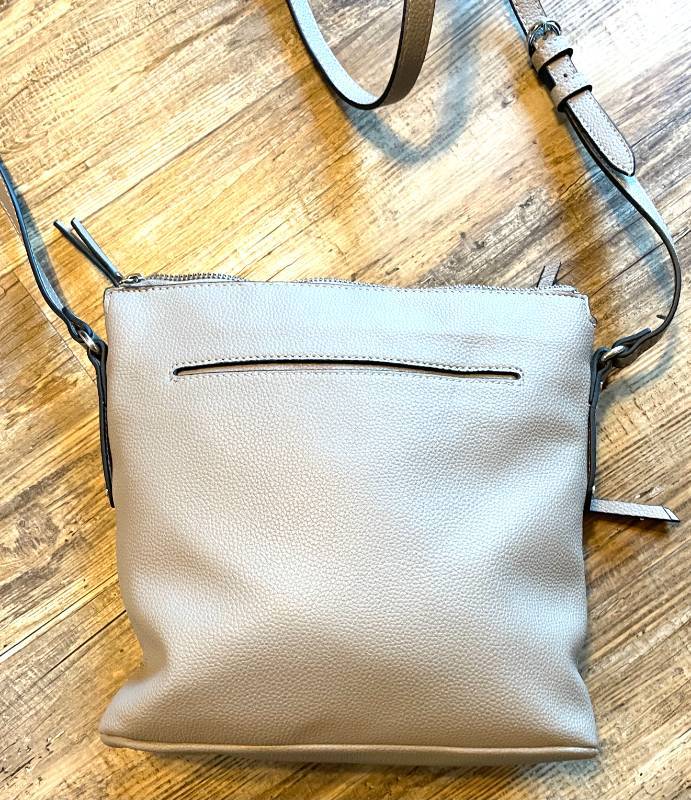 lot 52 image: Dana Buchman Everly Gray Crossbody Bag Purse