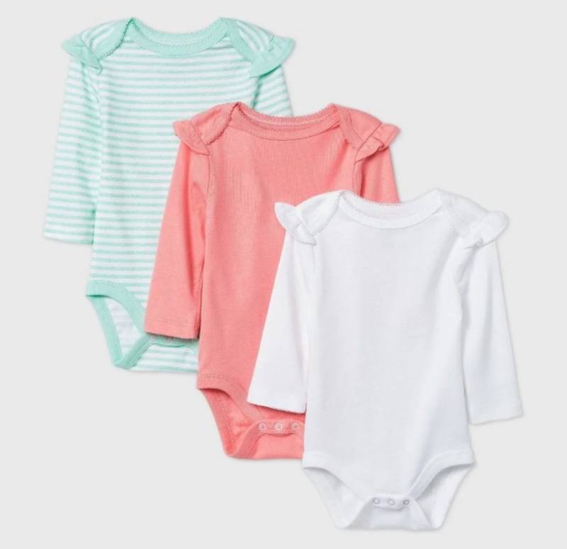 lot 66 image: Lot of Newborn Girls Onesies Bodysuits