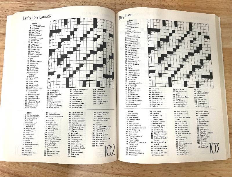 lot 106 image: Lot of 2 Large Crossword Puzzle Books