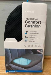 lot 8 image: Type S Infused Gel Comfort Memory Foam Cushion