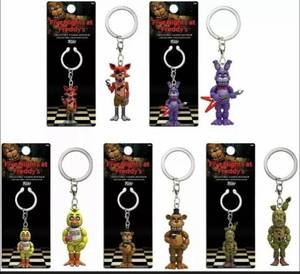 lot 112 image: Funko FNAF Five Nights at Freddys Set of 5 Collectible Figure Keychains.  