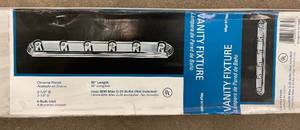 lot 24 image: Monument Beveled Edge Vanity Lighting Strip in Polished Chrome 36