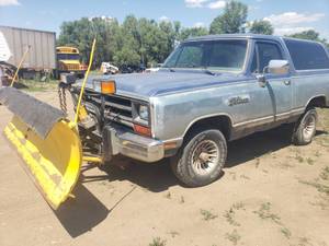 1989 Dodge Ram Charger Truck with Snow Plow