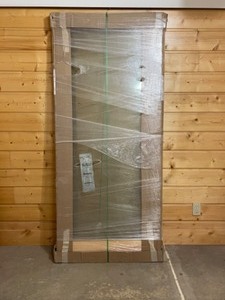 Door with glass