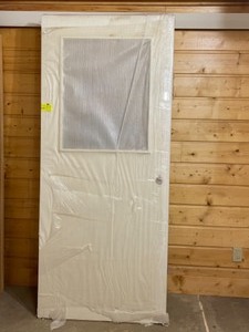 Door with glass