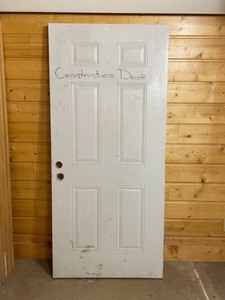 Six panel steel door