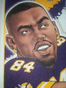 lot 5 image: Hall of Fame, Randy Moss, Minnesota Vikings. .