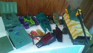 lot 38 image: GI Joe cobra vehicles and more.