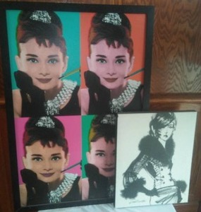 lot 116 image: Audrey Hepburn, Anne Tenoleth Artwork.