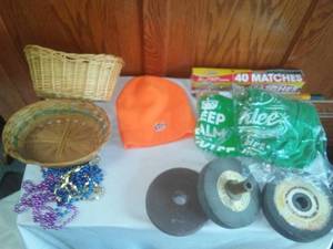 lot 146 image: miscellaneous 2 shaklee XL t shirts grinding wheels and more.
