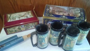 lot 151 image: 4 insulated mugs & more