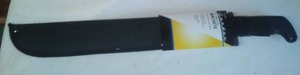 lot 152 image: 18 machete New with canvas sheath.