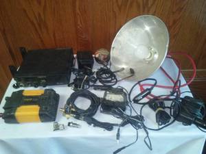 lot 158 image: Cobra CB. 300 watt converter and more.