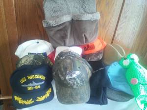 lot 216 image: Hats, Caps, Cushion.