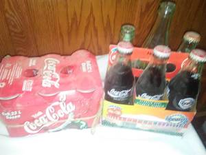 lot 260 image: Coca Cola Coke Super Bowl 28 XXVIII foreign 6 pack Cans.