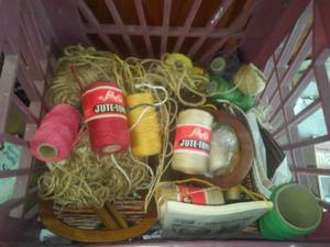 lot 277 image: Bin full of Macrame Yarn, Jute Tone.