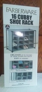 lot 278 image: 16 Cubby Rack  New in Box.