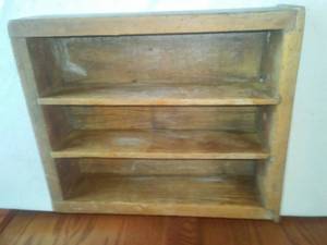 lot 288 image: Antique Wood Box  Shelf or drawer