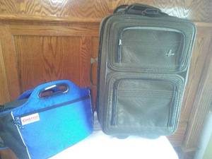 lot 295 image: Atlantic Rolling Suitcase and Costco Cold Bag.