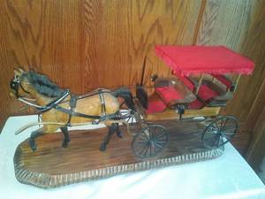 lot 751 image: Horse & Wagon wood, Excellent.