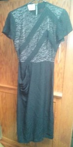 lot 767 image: Vintage Retro Dress SYD Juniors 50s little black dress  lace.