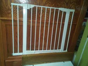 lot 773 image: Security Gate & Oak shelf.