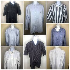 Button Up Shirt Collection Calvin Klein Ralph Lauren Sean John & More 