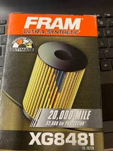 FRAM XG8481 ULTRA SYNTHETIC OIL FILER