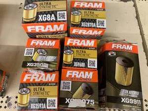 ASSORTED FRAM ULTRA SYNTHETIC OIL FILTERS