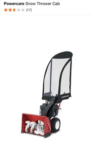 Powercare Snow Thrower Cabs. See Pictures